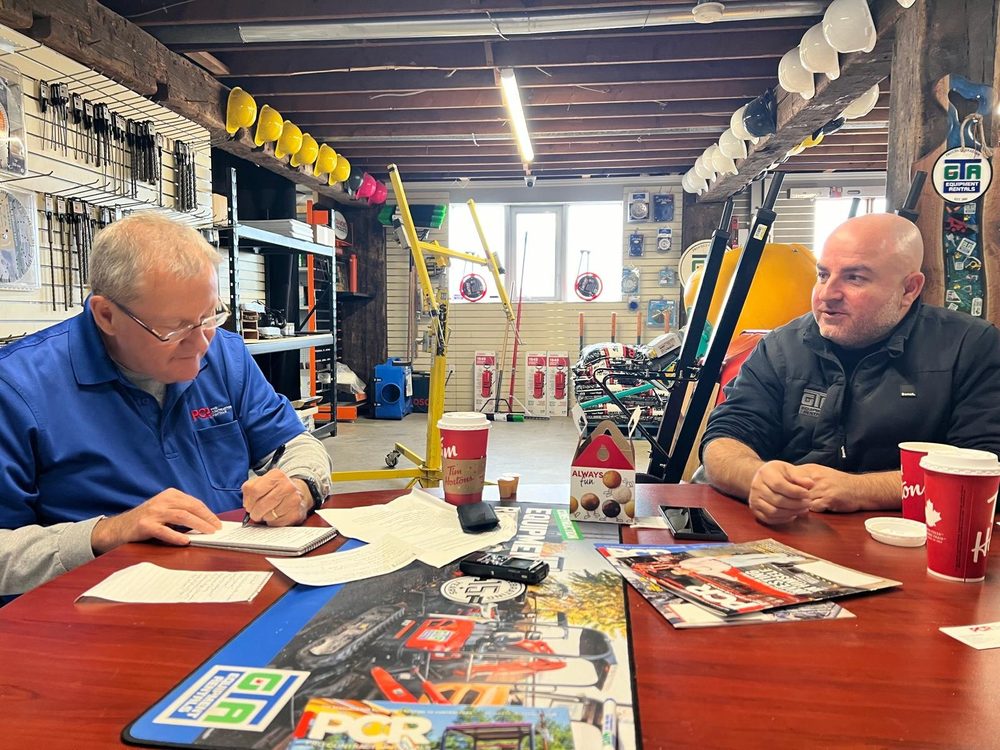 Going through the trade press at the yard